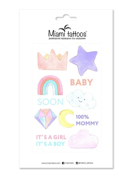 Mommy Переводная татуировка MIAMITATS девочки