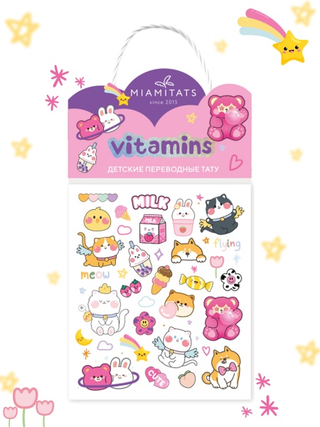 Vitamins mini Переводная татуировка MIAMITATS девочки