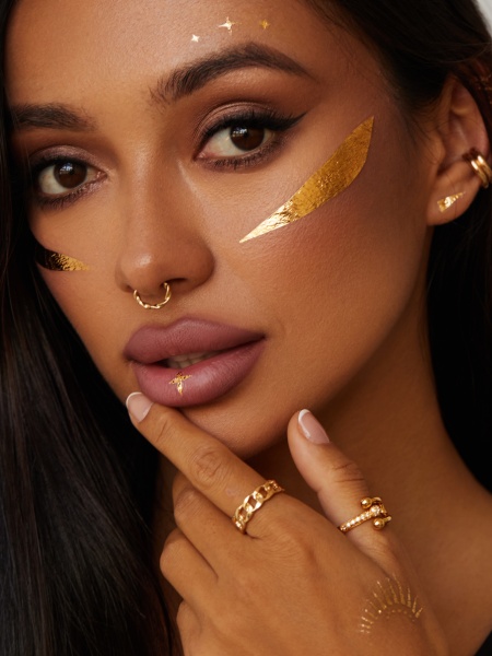 Gold details Переводная татуировка MIAMITATS девочки, фото 2