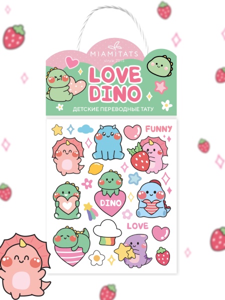 Love Dino Переводная татуировка MIAMITATS мал-дев