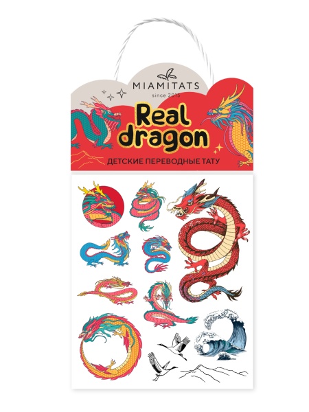 Real Dragon Переводная татуировка MIAMITATS девочки
