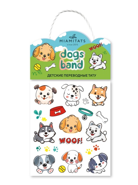 Dogs band Переводная татуировка MIAMITATS мал-дев
