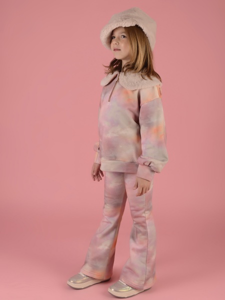 B6PT-AW23/PRINT Брюки Raspberry Plum девочки, фото 2